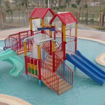 Teatro del equipo de la piscina para los niños con el pequeño tobogán acuático de la fibra de vidrio