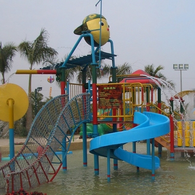 El equipo del patio del agua de los niños de la aduana, fibra de vidrio del juego de la diversión de los niños resbala para el parque del agua