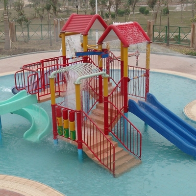 equipo de la estación del juego del tema del Padre-niño, patio del parque del agua de los niños para 30 jinetes