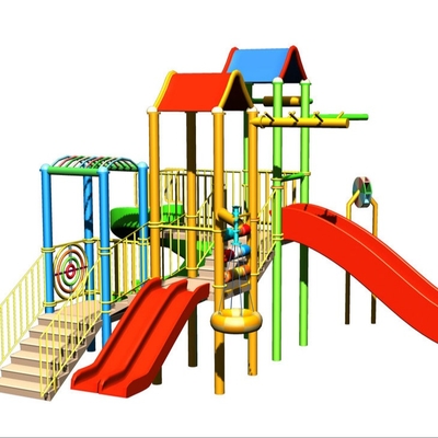 equipo de la estación del juego del tema del Padre-niño, patio del parque del agua de los niños para 30 jinetes