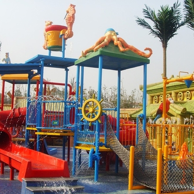 Equipos del parque del agua, patio del agua de los niños para 50 jinetes 17,5 * 11 * 7m