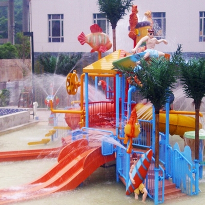 Equipos del parque del agua, patio del agua de los niños para 50 jinetes 17,5 * 11 * 7m