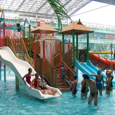 Sistema del patio del agua de los niños de la fibra de vidrio del OEM, equipo del juego de la piscina