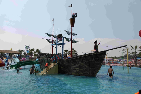 La aguamarina del corsario juega el equipo del parque del agua/el barco pirata modificado para requisitos particulares de la fibra de vidrio