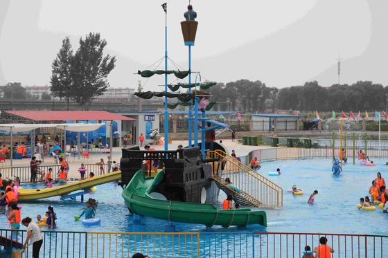 El barco pirata modificado para requisitos particulares de la fibra de vidrio/la aguamarina fuerte salpica el equipo del parque del agua