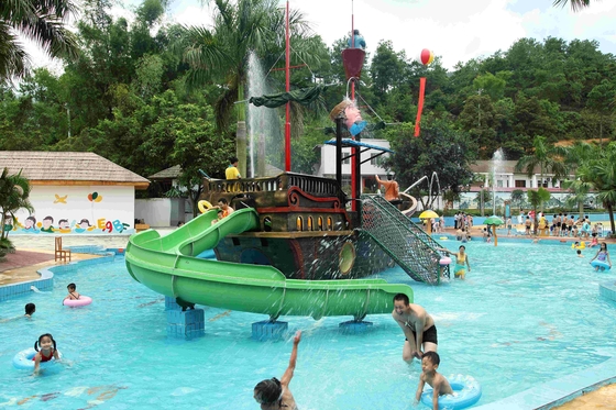 Barco pirata modificado para requisitos particulares de la fibra de vidrio del equipo del parque de la aguamarina, sistemas al aire libre del patio