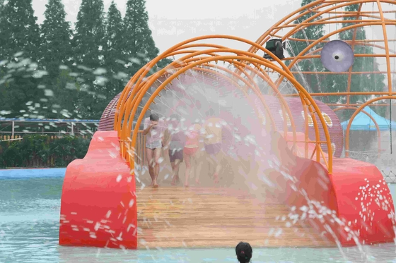 Juego grande de la aguamarina de la diversión del cangrejo del laberinto de la fibra de vidrio del equipo del parque al aire libre del agua