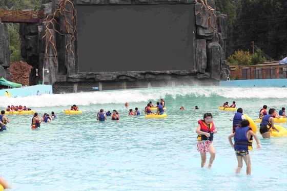 OEM de la máquina de la onda del vacío de la fibra de vidrio del parque del agua de la piscina de la onda artificial del tema para el parque de la aguamarina