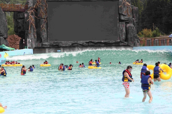 Piscina enorme de la onda del poder del compresor de aire con la altura de onda de 3M para el parque grande del agua