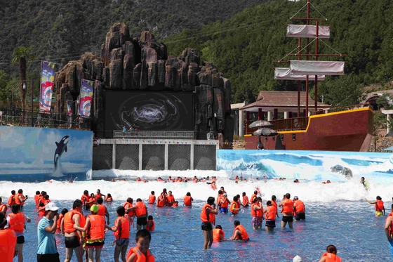 La máquina modificada para requisitos particulares de la onda del parque del agua para la diversión de la familia en aguamarina parquea