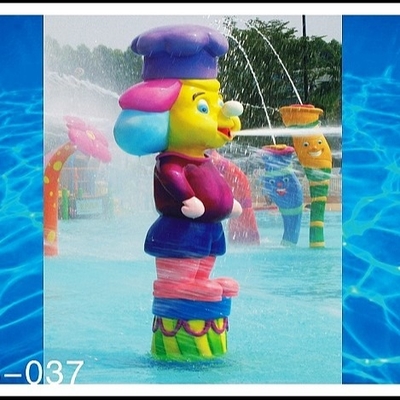 Equipo del parque del espray de Sprayground del agua, parque formado historieta del agua del juego de la aguamarina del mono