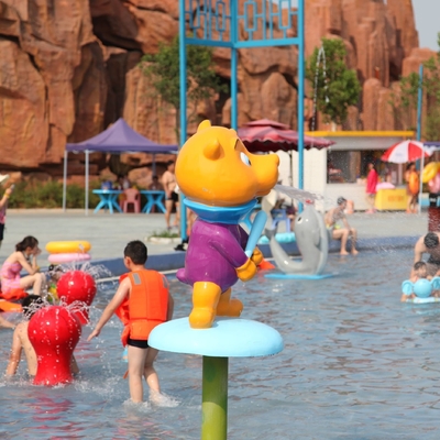 Equipo del parque del espray de Sprayground del agua, parque formado historieta del agua del juego de la aguamarina del mono