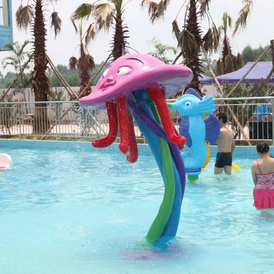 Equipo al aire libre del parque del espray de agua de la fibra de vidrio/equipo acuático del juego para los niños