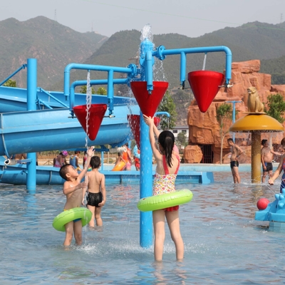 Equipo colorido del parque del espray de la carpa para los niños/los niños en el equipo de la fibra de vidrio del parque del agua