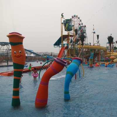La aguamarina modificada para requisitos particulares del parque del espray del cartón de la carpa parquea el equipo para la diversión de los niños/de los niños