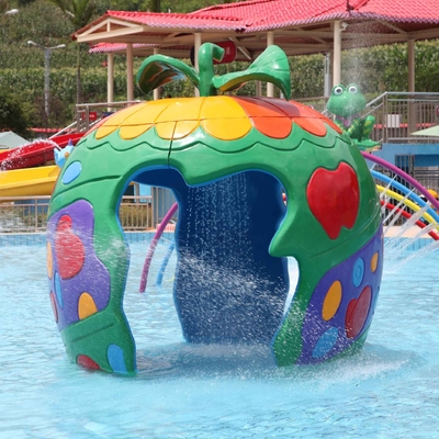 La aguamarina colorida modificada para requisitos particulares del espray de la carpa parquea el equipo para la diversión de los niños/de los niños en piscina