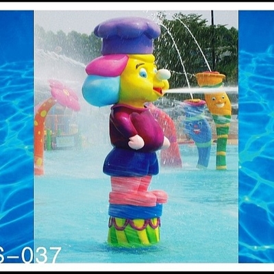 Estatua de la fibra de vidrio usada para construir el waterpark, equipo del parque del agua