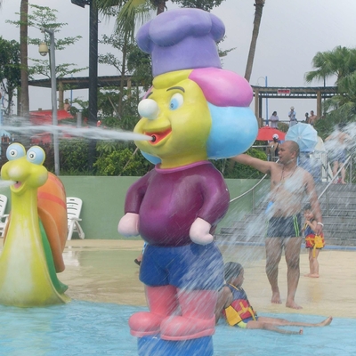 Estatua de la fibra de vidrio usada para construir el waterpark, equipo del parque del agua