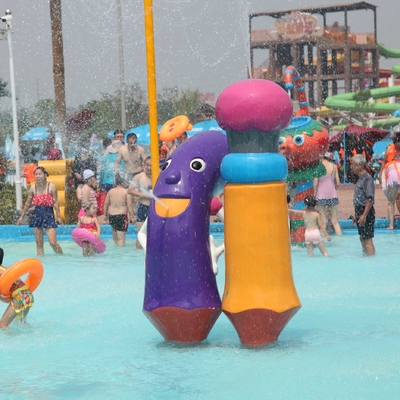 El PVC, parque material del agua de la fibra de vidrio juega con la bomba de agua en sprayground