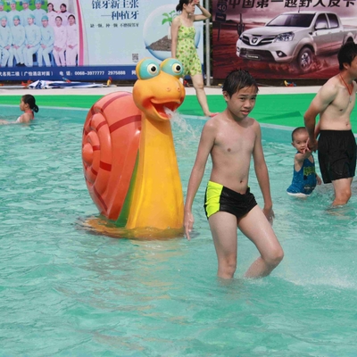 Equipos del parque del agua del espray del juego de la aguamarina del caracol 1600mm*750m m para el juego de los niños