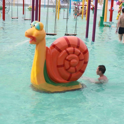 Equipos del parque del agua del espray del juego de la aguamarina del caracol 1600mm*750m m para el juego de los niños