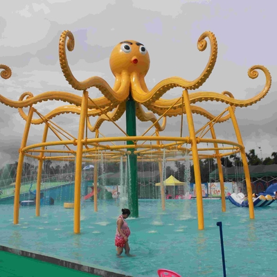 El pulpo del equipo de la aguamarina con el espray de agua para un parque comercial del espray/modificó el equipo del parque para requisitos particulares del agua