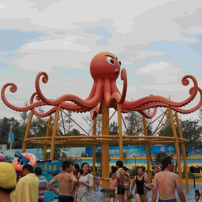 El pulpo del equipo de la aguamarina con el espray de agua para un parque comercial del espray/modificó el equipo del parque para requisitos particulares del agua