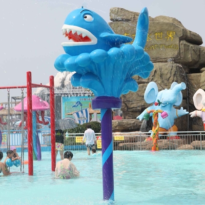 Juguete divertido de la ballena del espray del equipo del parque del espray para los juegos del agua del juego