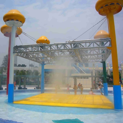 Estructuras grandes de acero de la historieta del equipo del parque del espray del juego de la aguamarina del mundo de las medusas