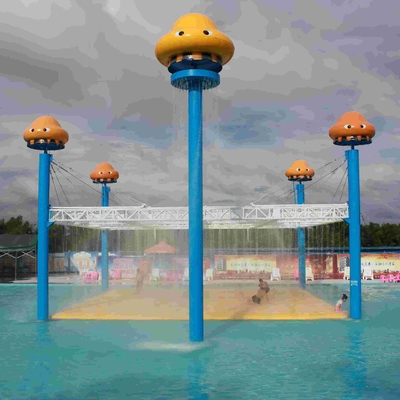 Estructuras grandes de acero de la historieta del equipo del parque del espray del juego de la aguamarina del mundo de las medusas