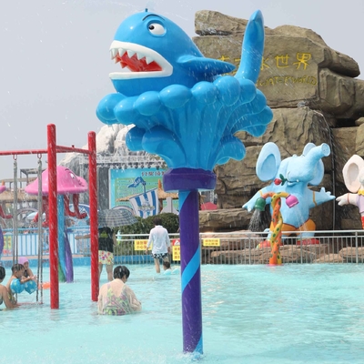 Los niños/los adultos del entretenimiento fuera de la ballena de los juegos del agua rocían el equipo del parque del agua/modificada para requisitos particulares