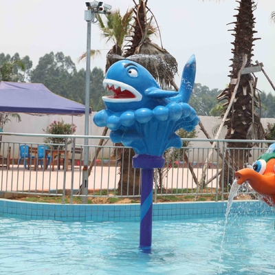 Los niños/los adultos del entretenimiento fuera de la ballena de los juegos del agua rocían el equipo del parque del agua/modificada para requisitos particulares