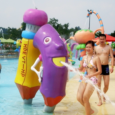 Personas de la estructura 3~5 del juego de la aguamarina del espray del equipo del parque del agua de los niños y de los adultos para el parque del agua de los niños