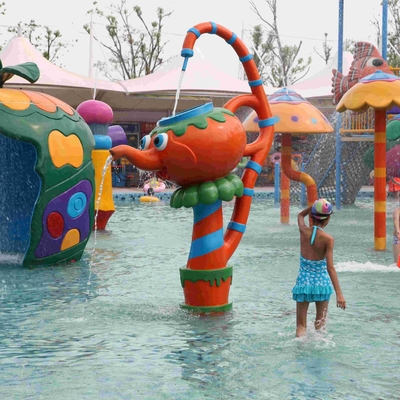 Juego del agua de los niños del juego de la aguamarina del equipo del patio del agua con el espray de la tetera