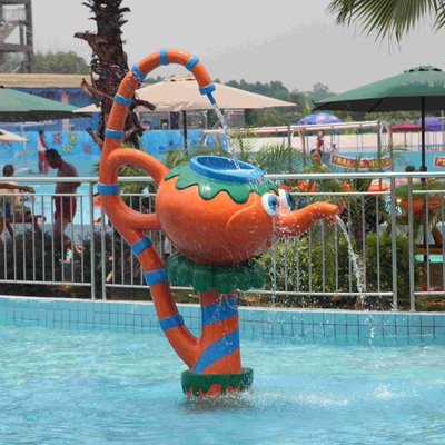 Juego del agua de los niños del juego de la aguamarina del equipo del patio del agua con el espray de la tetera