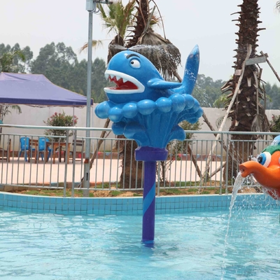 Equipo del juego del espray de la ballena de la historieta para los niños/los adultos, profundidad de agua de 0,3 - de los 0.6m