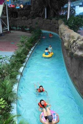 Parque del agua de río de los centros vacacionales al aire libre/equipo perezosos de Waterpark de la fibra de vidrio modificado para requisitos particulares