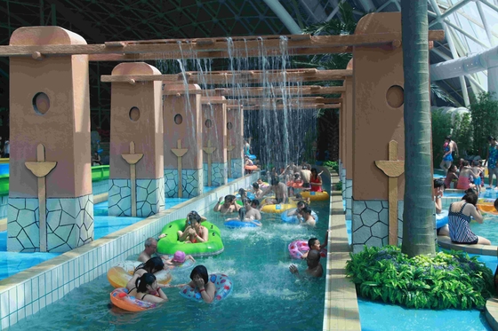 Uso comercial de diverso de la longitud del agua del parque del río del equipo poder perezoso de la bomba