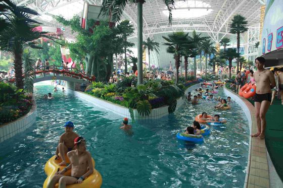 El río perezoso del parque grande fuerte del agua/galvanizó el apoyo del acero de carbono