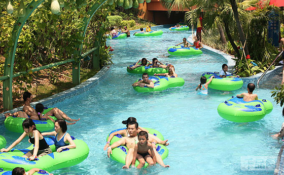Uso comercial de diverso de la longitud del agua del parque del río del equipo poder perezoso de la bomba