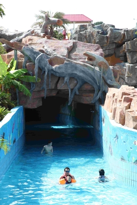 Río perezoso del agua del parque del juego grande de la aguamarina con la máquina de la onda del relajante