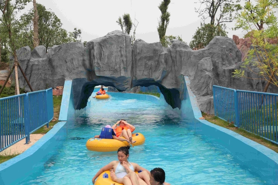 Río perezoso del agua del parque del juego grande de la aguamarina con la máquina de la onda del relajante