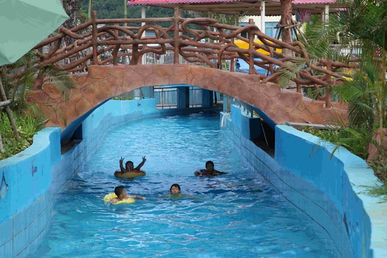 Río perezoso del parque del agua de los centros vacacionales fuera del equipo del patio para el parque de la aguamarina