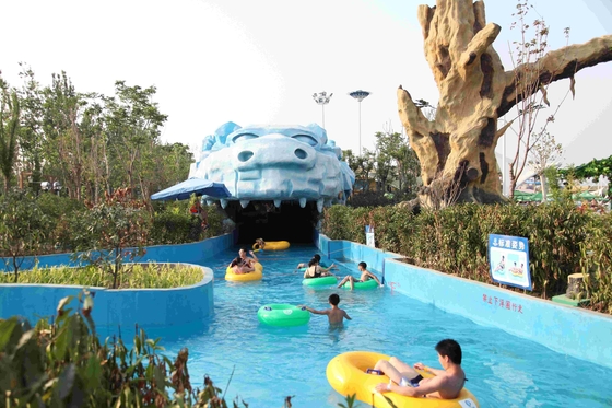 La diversión perezosa modificada para requisitos particulares/la fibra de vidrio del parque del agua de río del parque grande del agua resbala