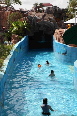 La diversión perezosa modificada para requisitos particulares/la fibra de vidrio del parque del agua de río del parque grande del agua resbala