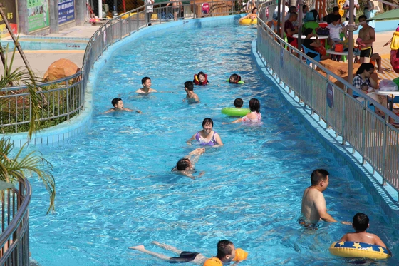 Piscina de río gigante de pereza Equipo comercial de río pereza para la familia