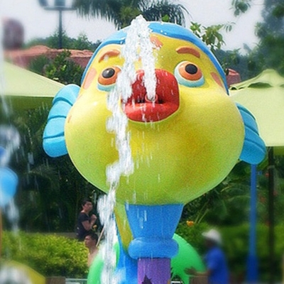 Juego usado equipo de encargo de la aguamarina del parque del agua del espray de la historieta para el parque de la aguamarina de los niños