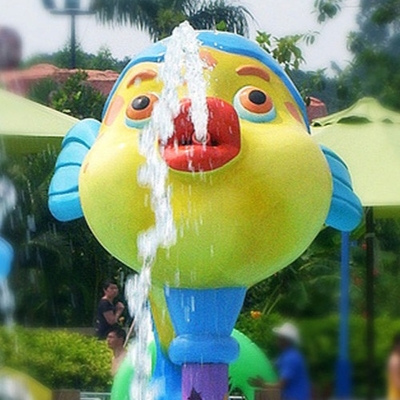 El juego de la aguamarina del espray del pato del equipo del parque del espray, agua Sprayground estructura al OEM