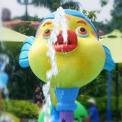 Parque del agua del juego de la aguamarina de Sprayground del agua, equipo formado historieta del parque del espray del mono