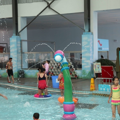 Juego modificado para requisitos particulares de la aguamarina del equipo del parque de la aguamarina, fibra de vidrio, icono del espray del girasol del PVC para el parque del agua